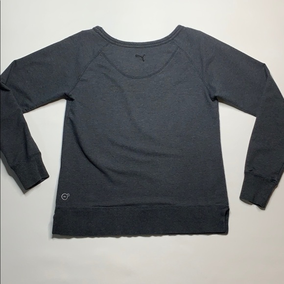 Puma Scoop Neck Spell-Out Pullover Gray S‎ - Picture 7 of 7